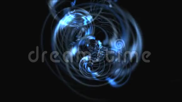 蓝色抽象旋转运动背景视频的预览图