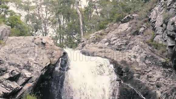 雪松溪瀑布在缓慢的运动视频的预览图