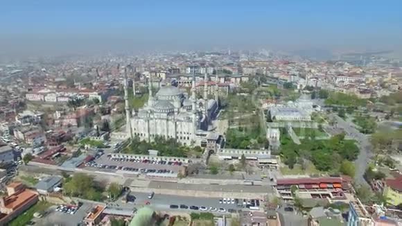 伊斯坦布尔的蓝色清真寺和圣索菲亚视频的预览图