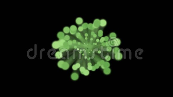 圆形点柱射线背景细菌孢子微生物辐射迪斯科视频的预览图