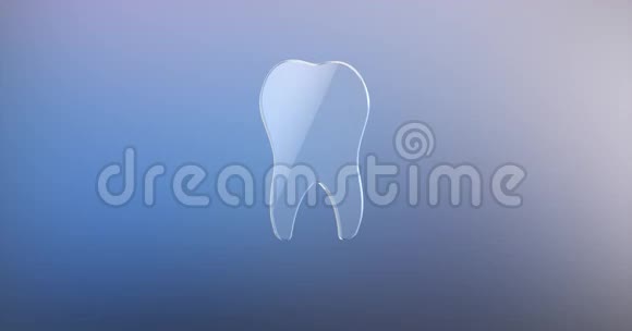 牙齿玻璃3D图标视频的预览图