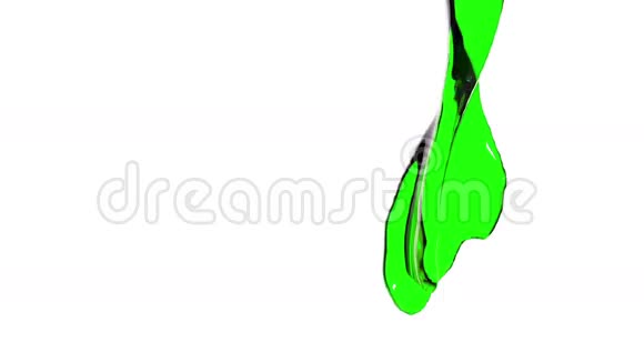 绿色的水充满了屏幕水面在波动3D译文1视频的预览图