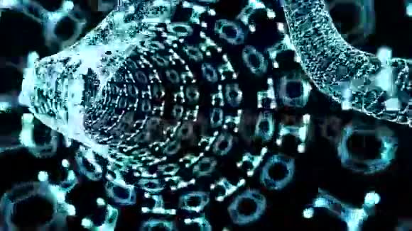 蓝色二进隧道视频的预览图