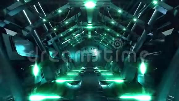 科幻隧道钢闸门开启视频的预览图