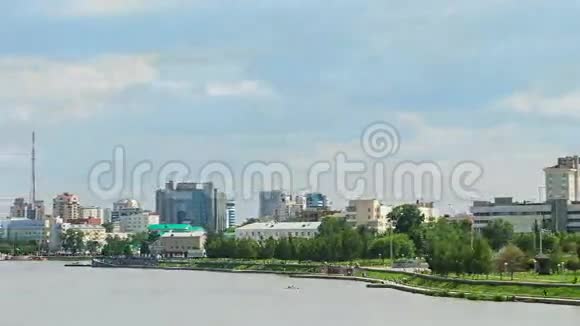 中央池塘俄罗斯叶卡捷琳堡时间流逝视频的预览图