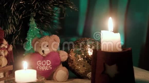 圣诞装饰熊球视频的预览图