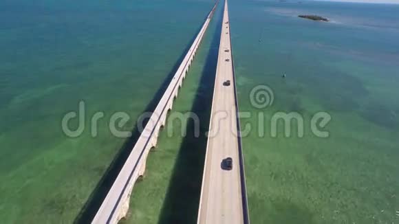 海外佛罗里达高速公路Keys4k视频的预览图