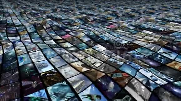 动画视频墙海浪可循环4K视频的预览图