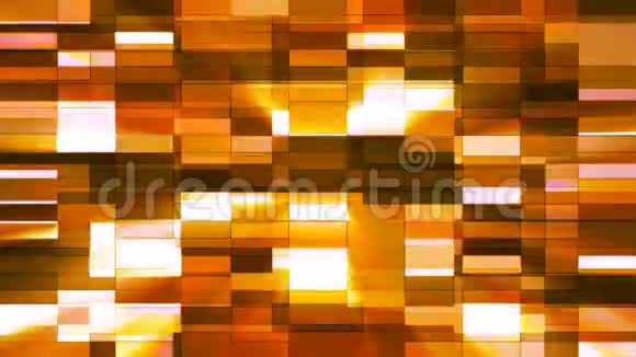 闪烁水平小方压高科技酒吧橙色抽象可循环4K视频的预览图