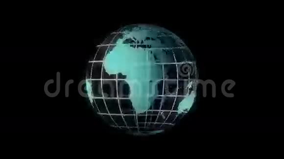 地球球体全息图视频的预览图