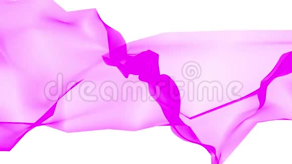 数字多边形软丝带轻柔的波浪紫色的抽象背景新动态技术艺术色彩视频的预览图