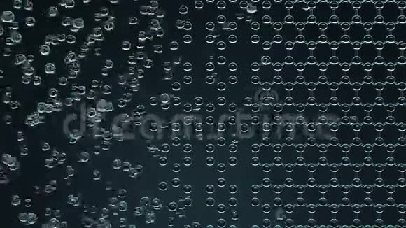玻璃颗粒模型中的六方分子结构视频的预览图