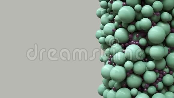 丰富多彩的抽象混沌结构球背景药学和医学概念阿尔法通道3D视频的预览图