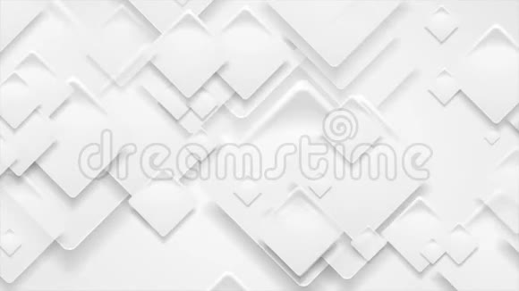 抽象的浅灰色运动背景与纸张方格视频的预览图