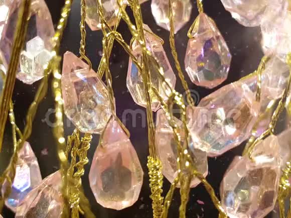 钻石闪亮的玻璃水晶视频的预览图