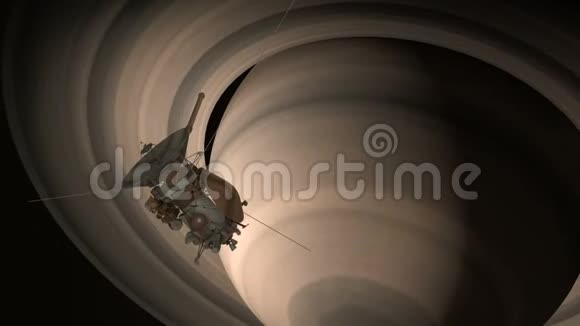 卡西尼号卫星正接近土星卡西尼惠更斯号是一艘无人飞船被送往土星CGC视频的预览图