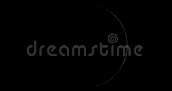 在星光背景宇宙和科学上用陨石坑对月球表面进行光运动的月相动画视频的预览图