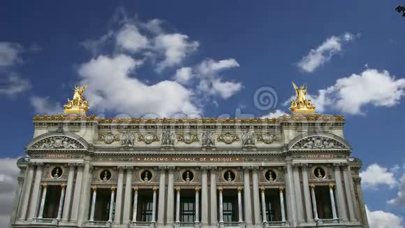 巴黎歌剧院白天在法国视频的预览图