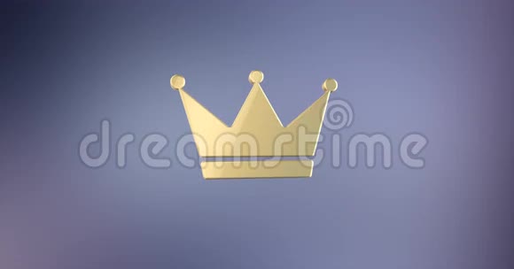 皇冠黄金3D图标视频的预览图