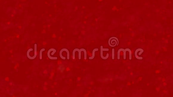 情人节快乐的法文文本由灰尘形成红色背景下变成水平灰尘视频的预览图