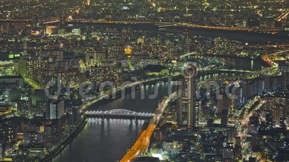 东京城市景观时间流逝视频的预览图