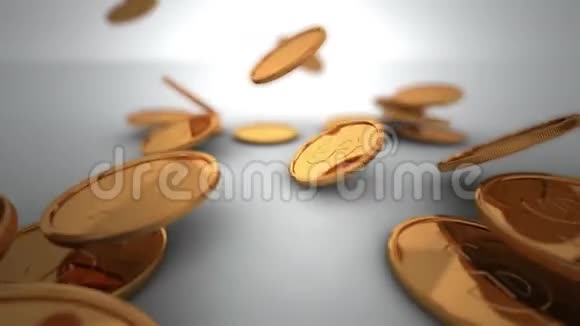 金币下落3D渲染小自由度视频的预览图