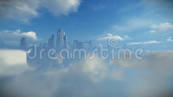城市天际线上云放大视频的预览图