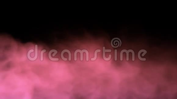 烟雾背景循环与阿尔法粉红梦想烟雾视频的预览图