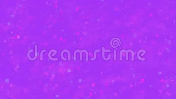 我爱你文字从尘埃中形成在紫色的背景上横着变成尘埃视频的预览图