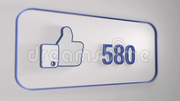 Facebook喜欢动画3D视频的预览图