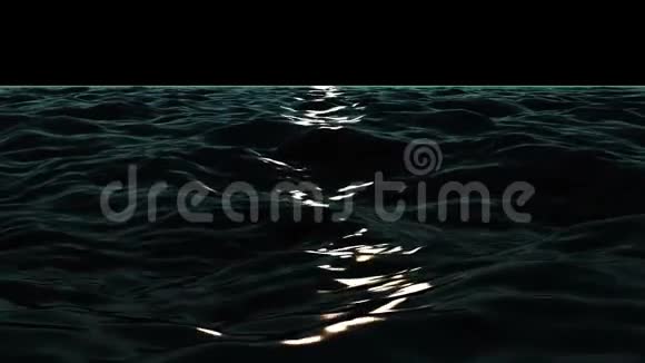 奇妙的海浪动画循环高清1080p视频的预览图
