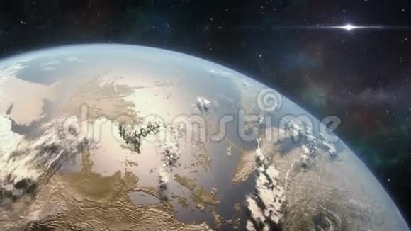 宇宙飞船轨道外行星视频的预览图
