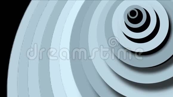 抽象圆环圆形三维隧道洞三维纸波纹卡波空间视频的预览图
