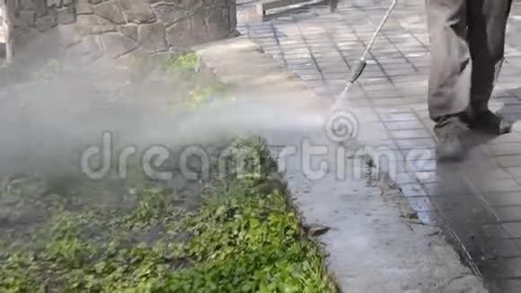 街道保洁压力水视频的预览图