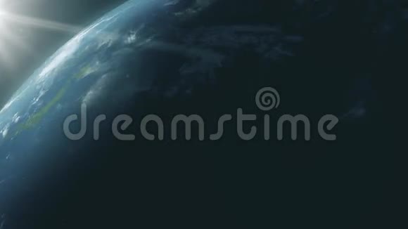 旋转地球仪从空间无缝环路观看4K型视频的预览图