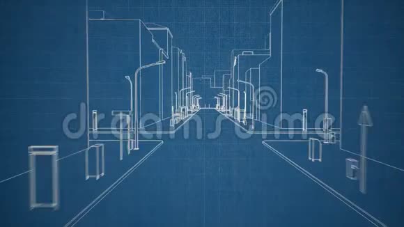 小镇建筑概念图视频的预览图