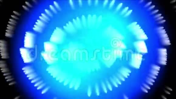抽象旋转旋流背景光空间技术孔隧道射线粒子视频的预览图