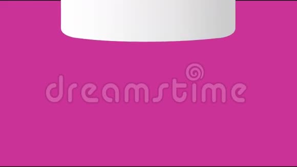 谢谢你的动画横幅白纸条粉红色背景的手写标题视频的预览图