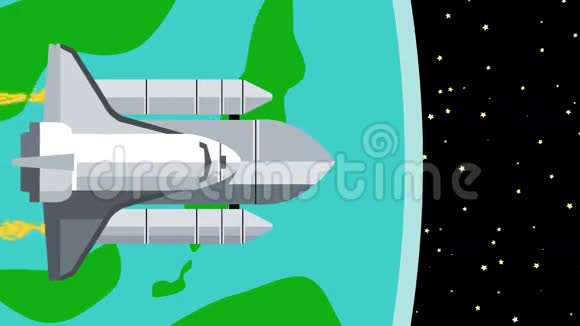 宇宙飞船离开地球到外层空间视频的预览图