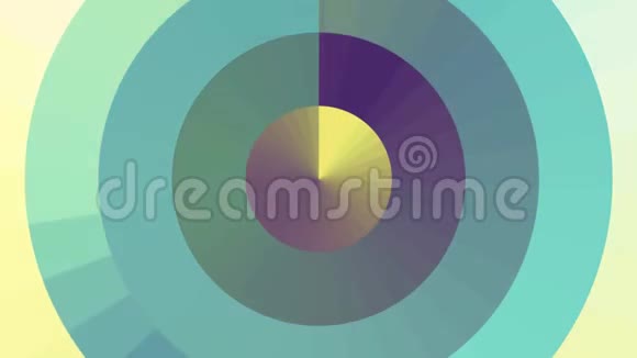 摘要彩色移动圆像素块背景无缝环动画新质量通用动态视频的预览图