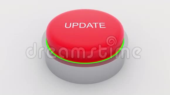大红色按钮与更新铭文被推送概念4K剪辑视频的预览图