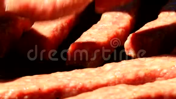 烧烤的肉视频的预览图