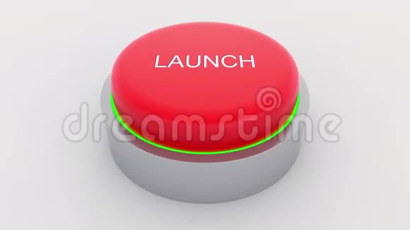 大红色按钮与发射铭文被推送概念4K剪辑视频的预览图