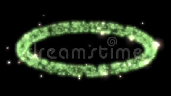 金星能量环射线光环空间圆形椭圆孔隧道点粒子视频的预览图
