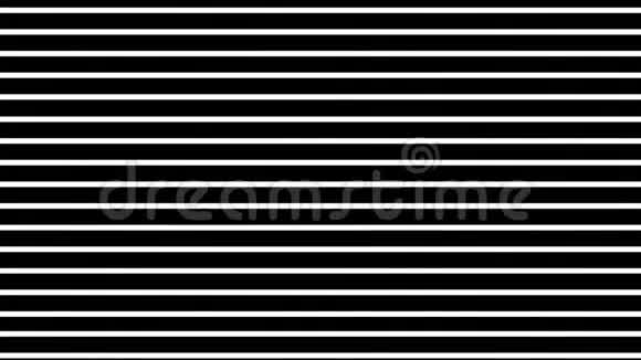 白色水平线移动的抽象黑色背景视频的预览图