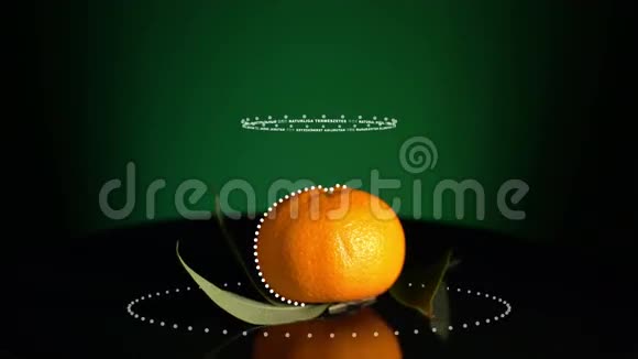 橘子与维生素微量元素矿物质的信息能源卡路里和成分视频的预览图