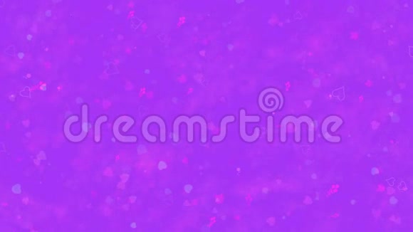 我爱你日语文字由尘埃形成在紫色背景上横着变成尘埃视频的预览图