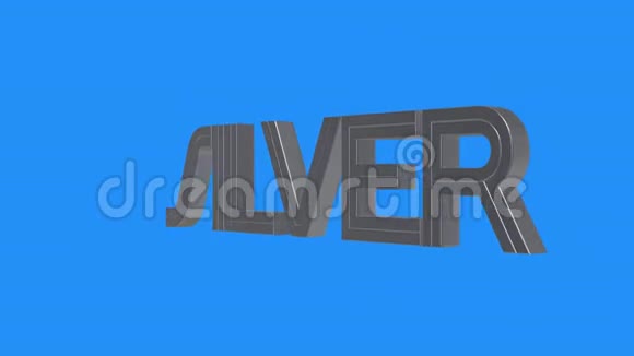 软银字旋转动画无缝环蓝色背景新质量独特的金融业务动画视频的预览图