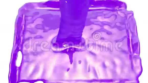 动画紫罗兰汽车油漆浇注和填充屏幕阿尔法通道包括使用卢马哑光3D渲染视图18视频的预览图