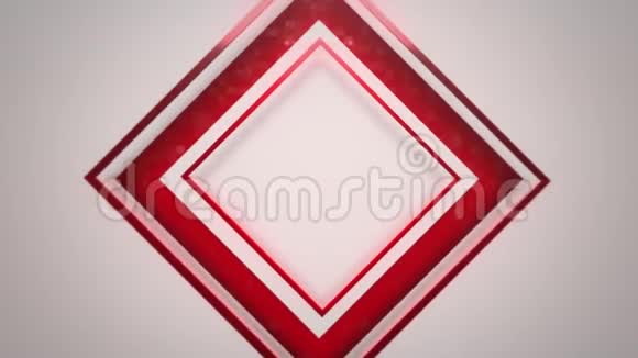 运动红色方块抽象背景视频的预览图